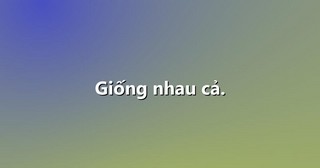 Giống nhau cả.