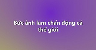 Bức ảnh làm chấn động cả thế giới