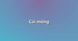 Cái mông