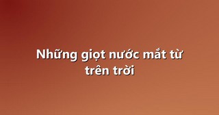 Những giọt nước mắt từ trên trời