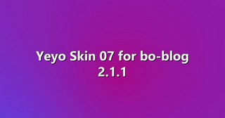 Yeyo Skin 07 for bo-blog 2.1.1