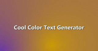 Cool Color Text Generator