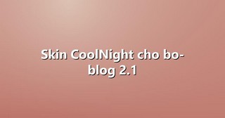 Skin CoolNight cho bo-blog 2.1