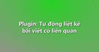 Plugin: Tự động liệt kê bài viết có liên quan